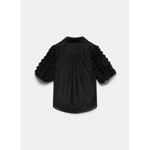 Mint Velvet Black Applique Organza Shirt